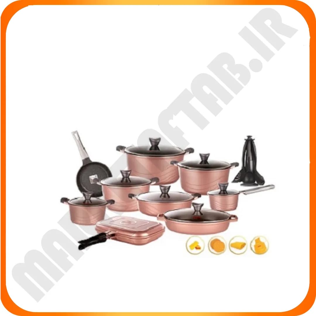 سرویس 30 پارچ گرانیت خاکستری (رزگلد) اوشن کاندید