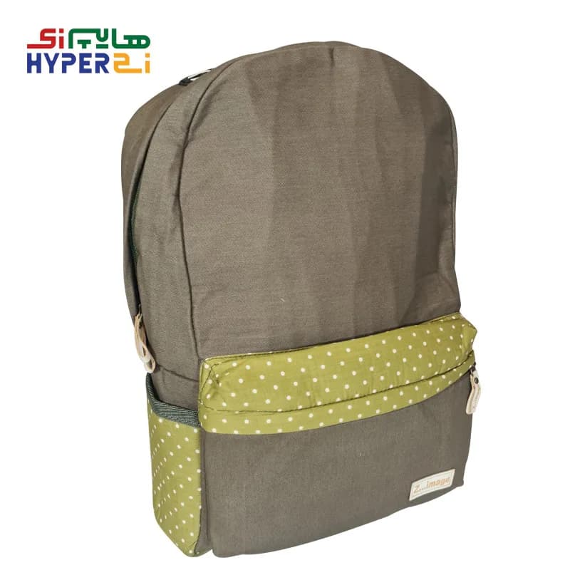 کوله پشتی دانشجویی زیماژ کد K020 سدری طرح خالدار