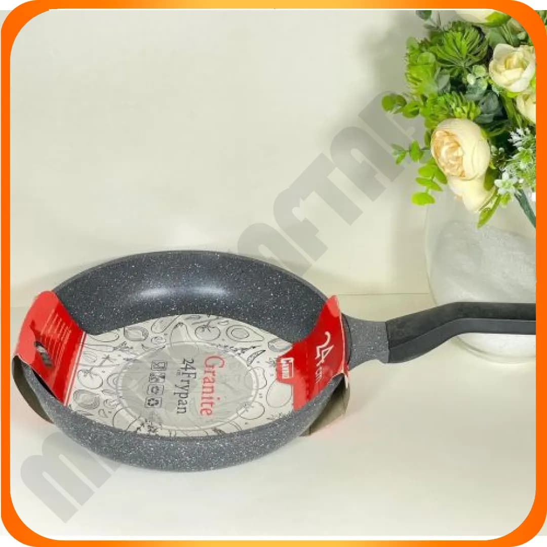 تابه تک دسته 24 گرانیت (دورو خاکستری) کاندید