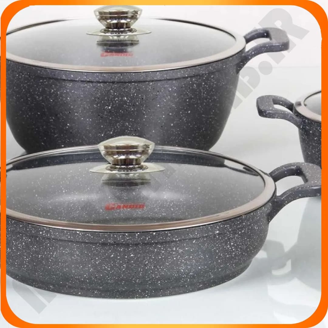 سرویس 8 پارچه ورونا گرانیت(دورو خاکستری)در پیرکس کاندید