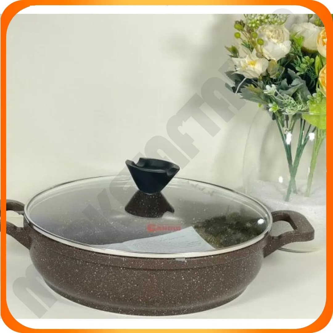 A تابه دو دسته 28 گرانیت دورو قهوه ای در پیرکس کاندید