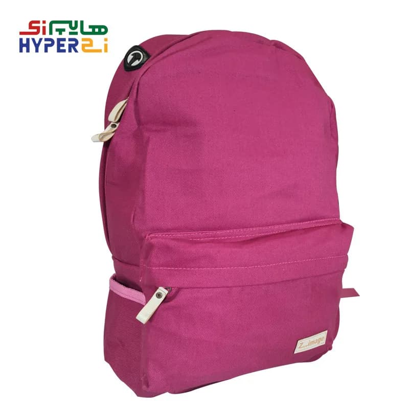 کیف کوله پشتی دخترانه زیماژ طرح صورتی ساده