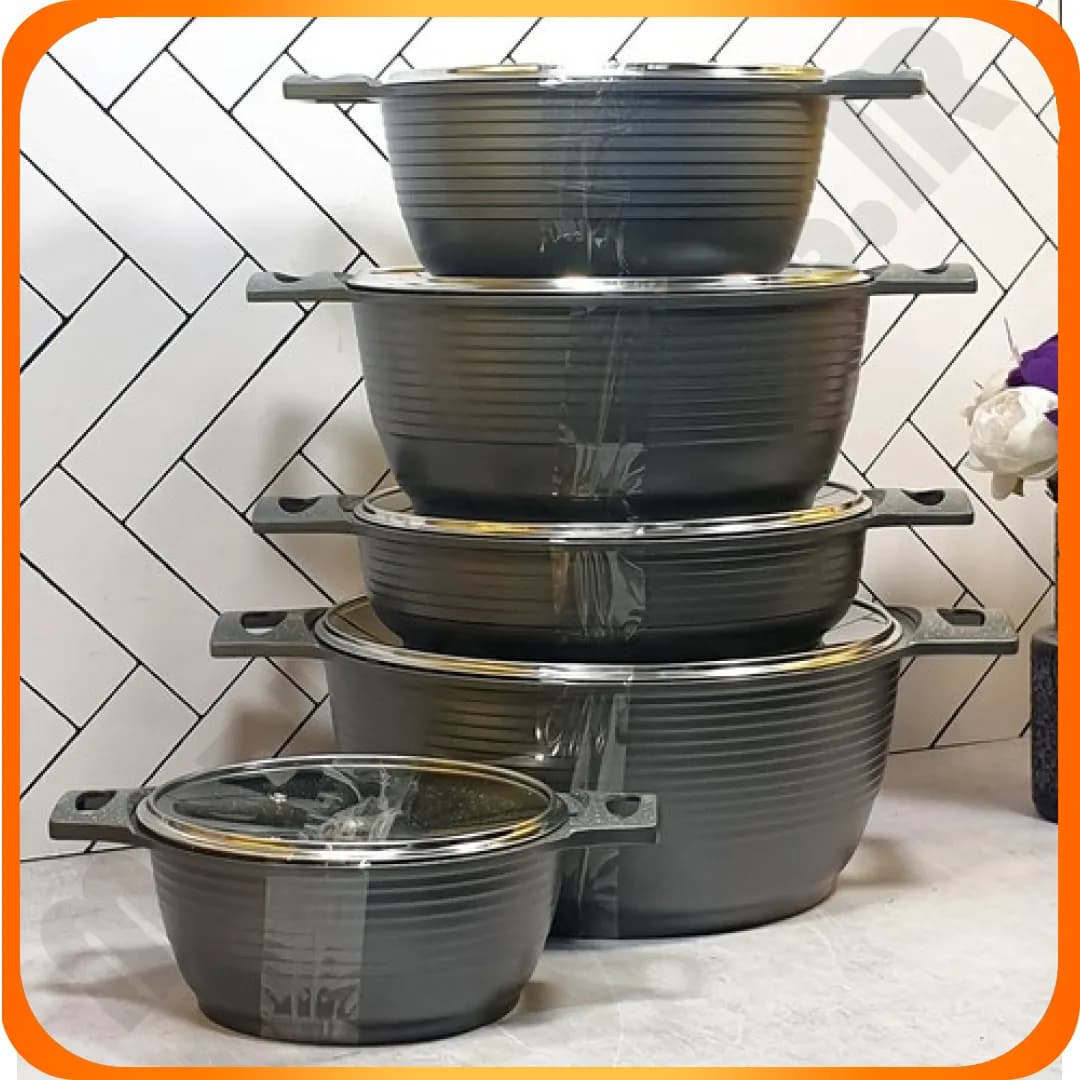 سرویس 10 پارچ اوربیت گرانیت خاکستریF (دودی) درب T کاندید