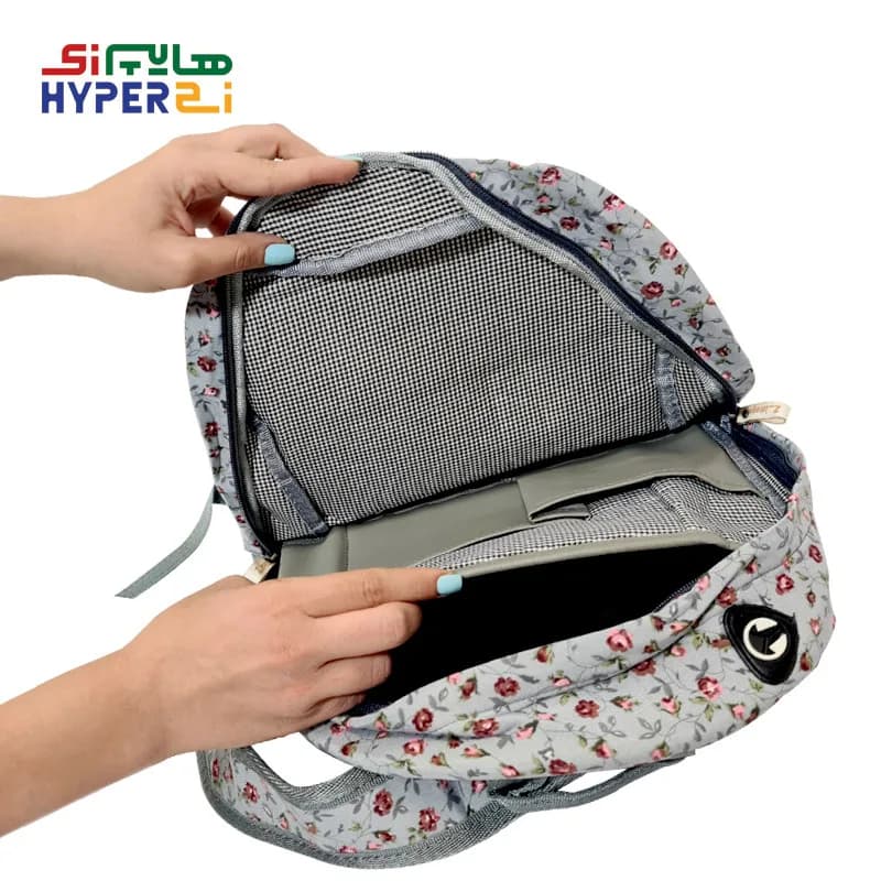 کوله پشتی زیماژ کد K012 طرح فیلی گلدار — تصویر ۴