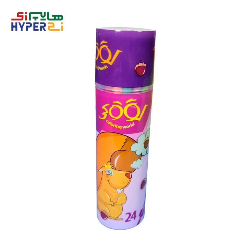 مداد رنگی 24 رنگ لوکی استوانه ای (Looky)