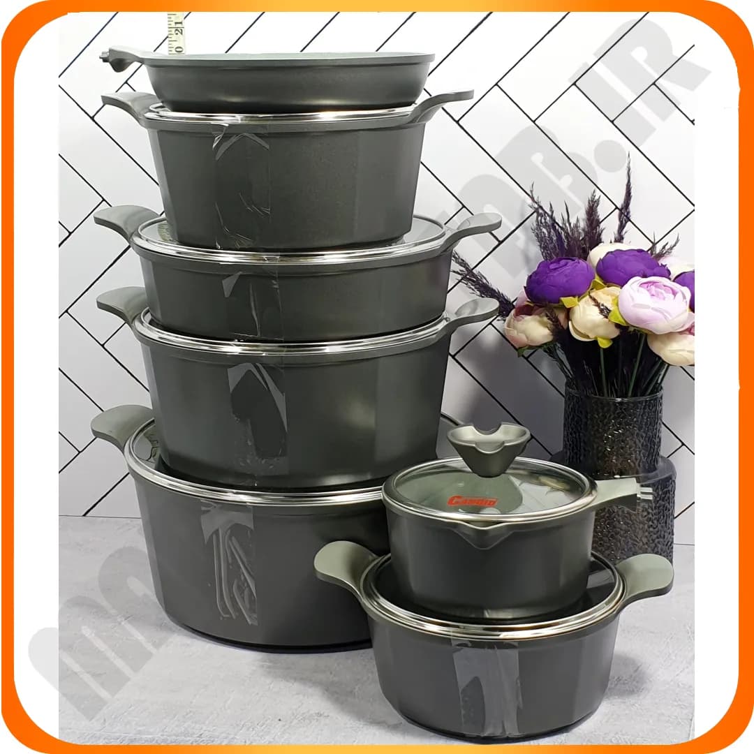 سرویس 16 پارچه اسکار D بایو گرانیت خاکستری دودی در T کاندید