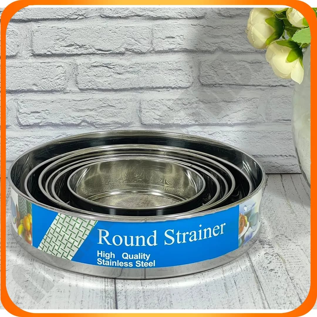 صافی الک 6 عددی round stra iner استیل