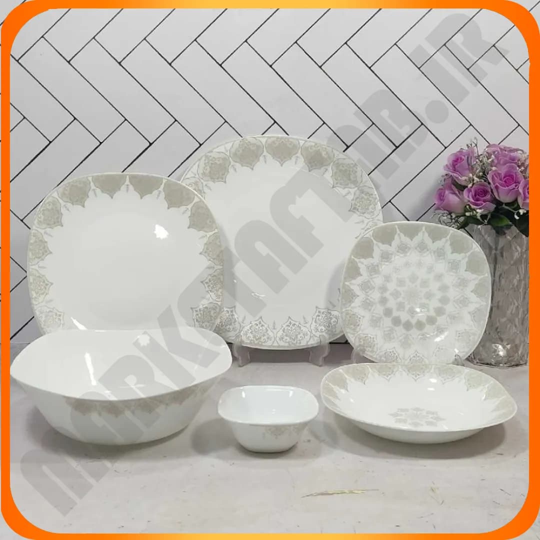 سرویس 26 پارچه 4 گوش 402 خاکستری آرکوپال دینو