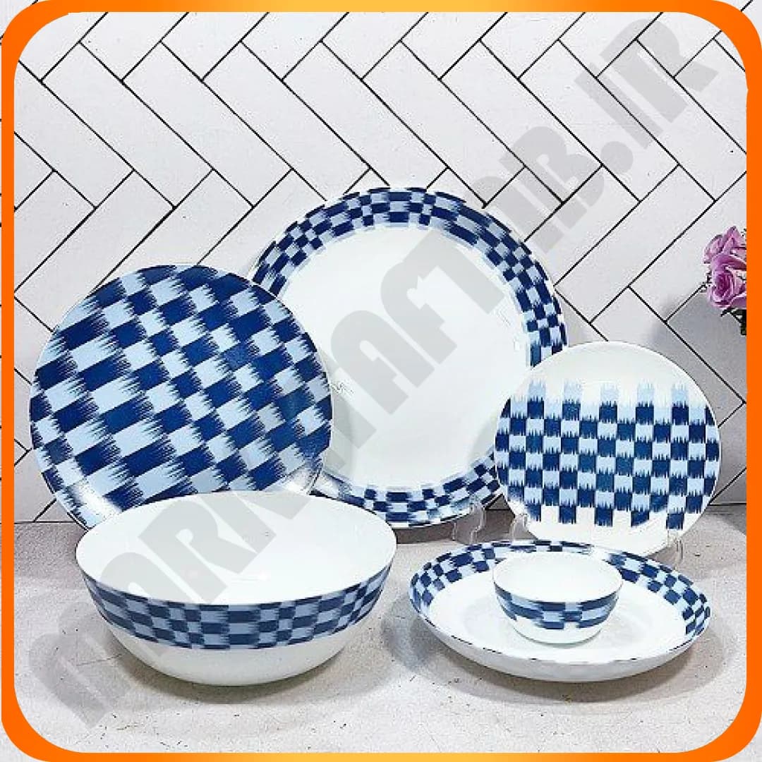 سرویس 26 پارچه گرد کلاسیک آنادل سورمه ایی آرکوپال دینو