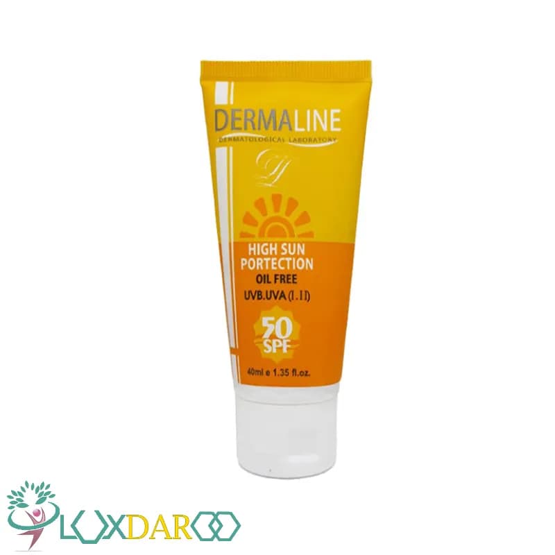 کرم ضد آفتاب فاقد چربی درمالاین spf50 — تصویر ۹