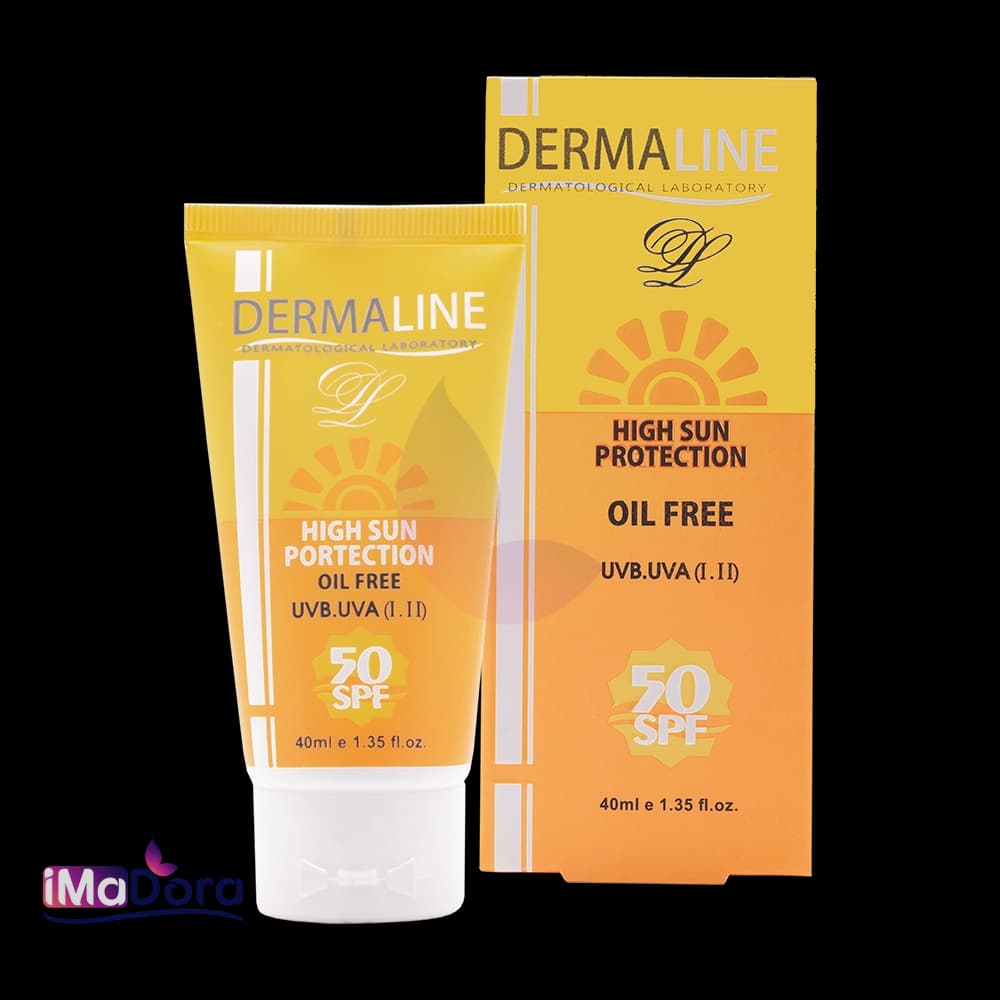 کرم ضد آفتاب فاقد چربی درمالاین spf50 — تصویر ۵