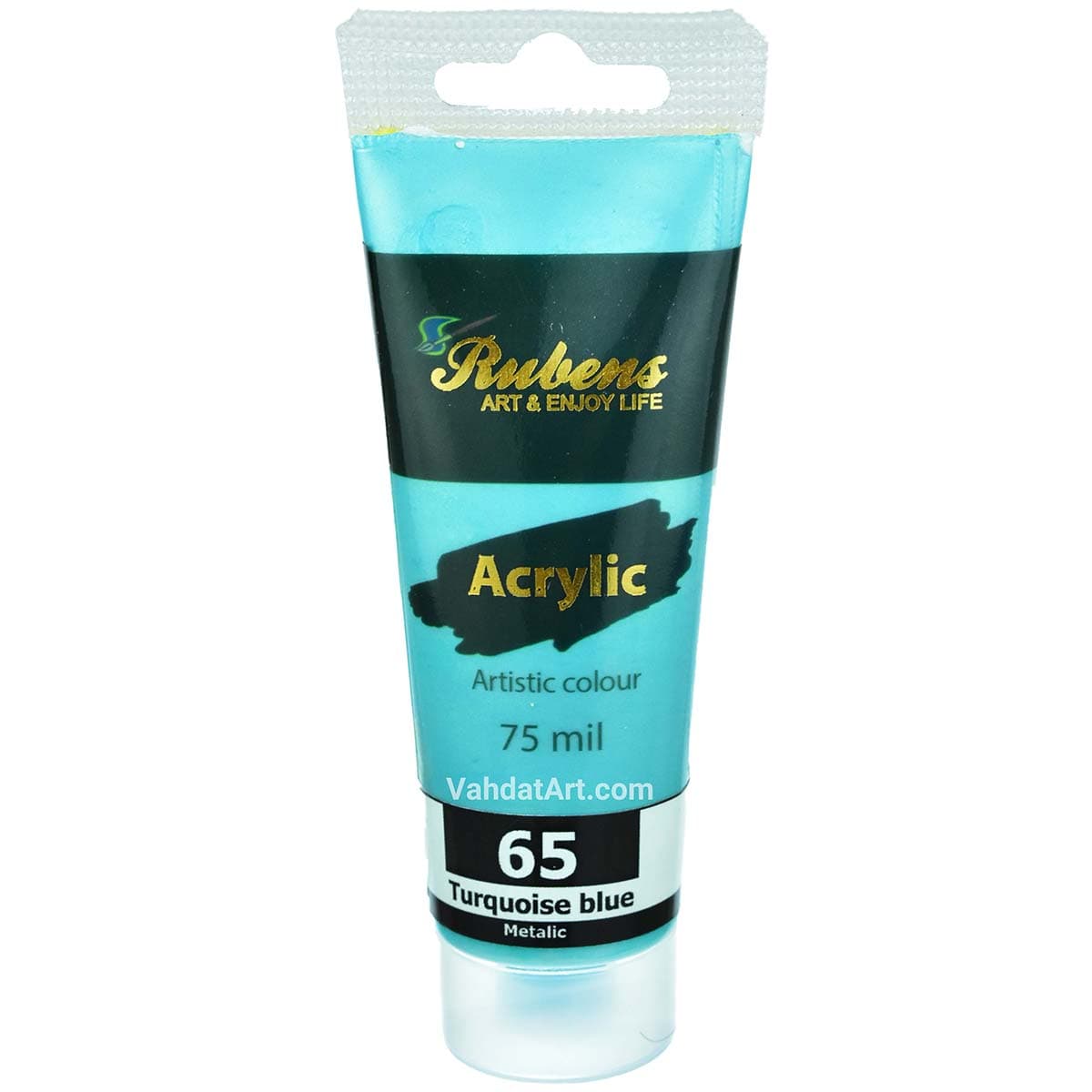 رنگ اکریلیک متالیک روبنس Turquoise blue حجم 75 میل