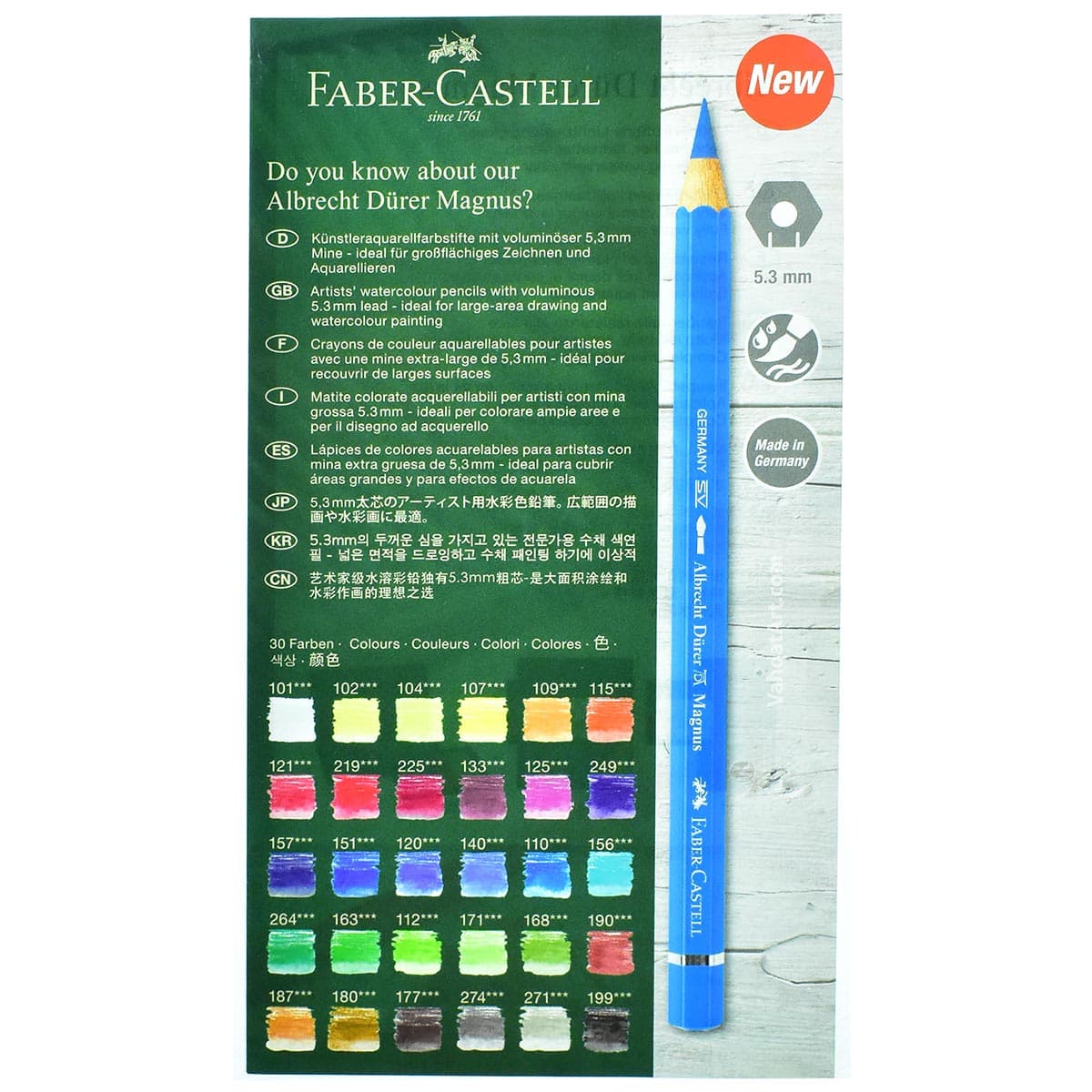پاستل مدادی 36 رنگ فابر کاستل مدل Pitt Pastel — تصویر ۸