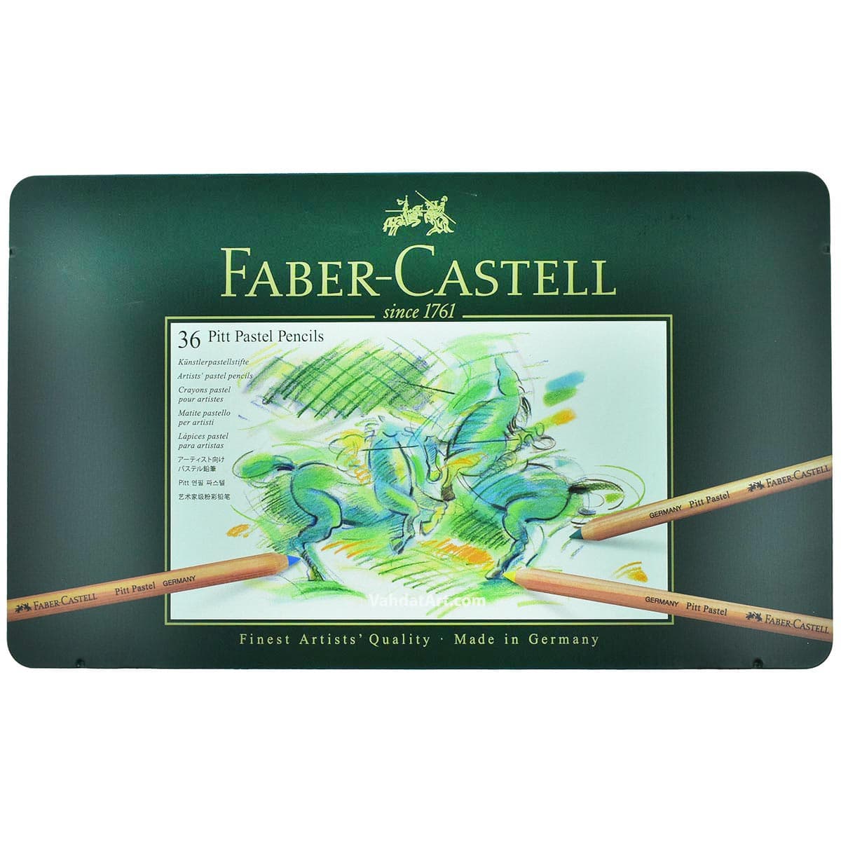 پاستل مدادی 36 رنگ فابر کاستل مدل Pitt Pastel