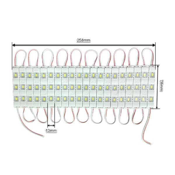 LED بلوکی لنزدار با چیپ 5050 سفید مهتابی — تصویر ۲