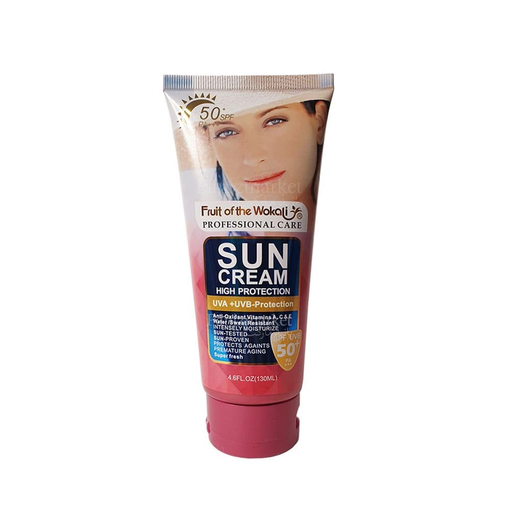 کرم ضدآفتاب SPF 50 وکالی حجم 130 میلی لیتر