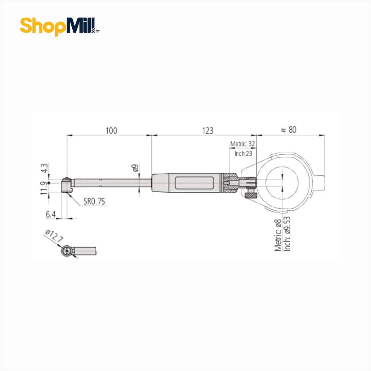 گیج سیلندر میتوتویو (Mitutoyo) 18-35 میلی‌متر مدل 721-511 — تصویر ۳