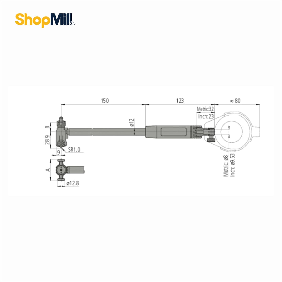 گیج سیلندر میتوتویو (Mitutoyo) 50-150 میلیمتر مدل 713-511 — تصویر ۲