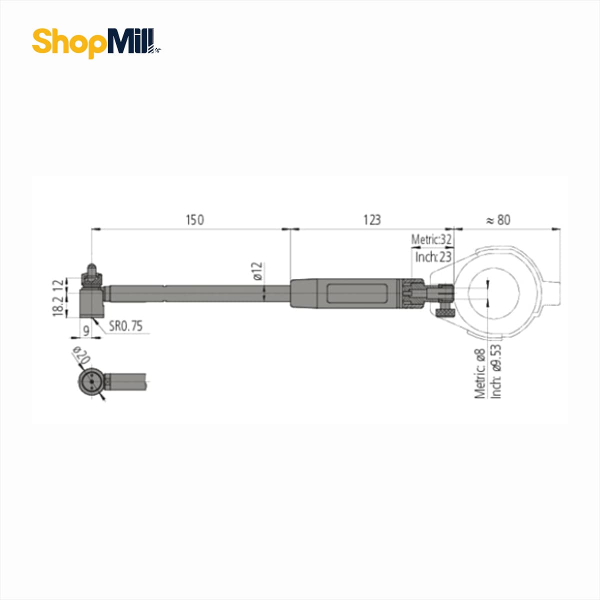بورگیج میتوتویو (Mitutoyo) 35-60 میلی‌متر مدل 712-511 — تصویر ۲