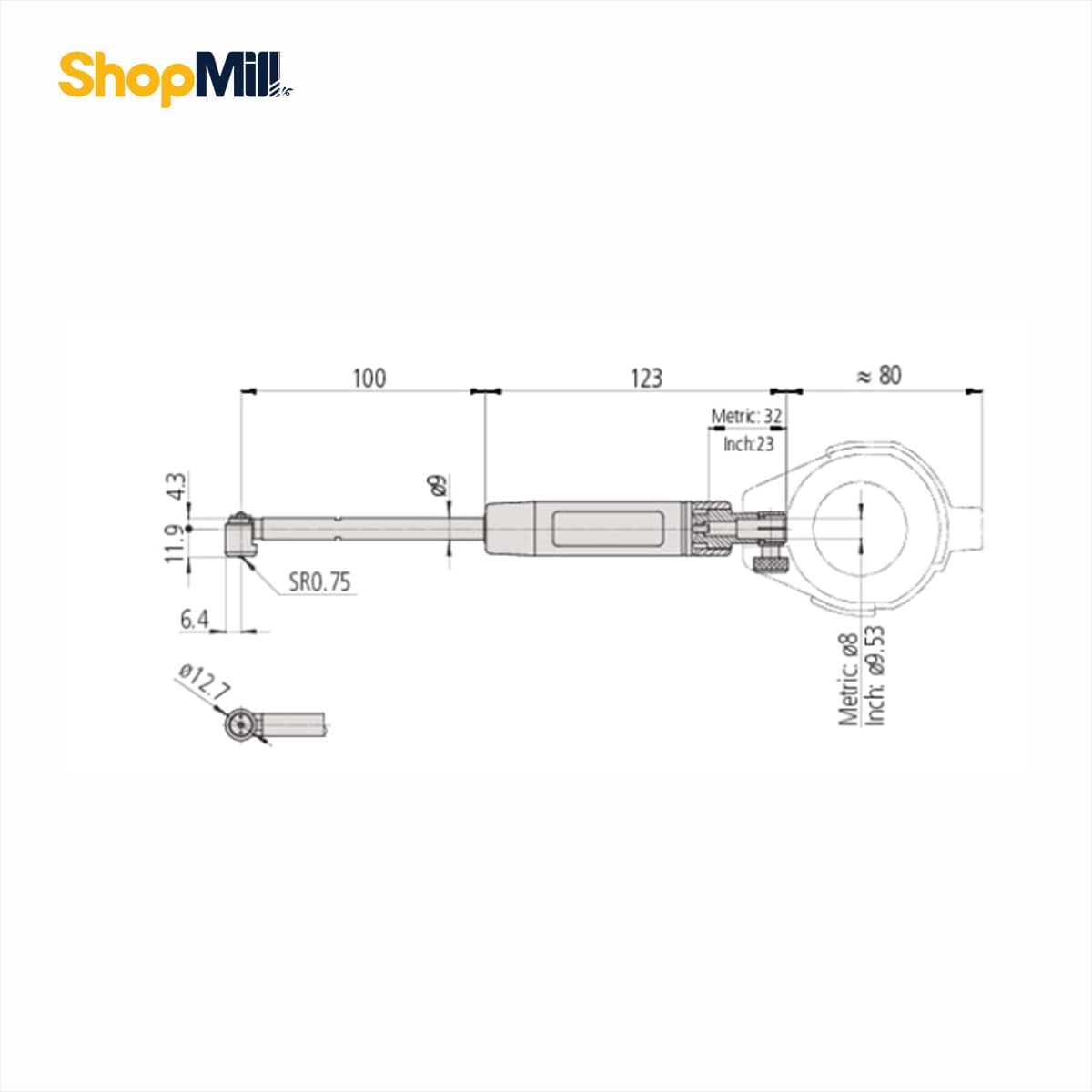 گیج سیلندر میتوتویو (Mitutoyo) 18-35 میلی‌متر مدل 711-511 — تصویر ۳