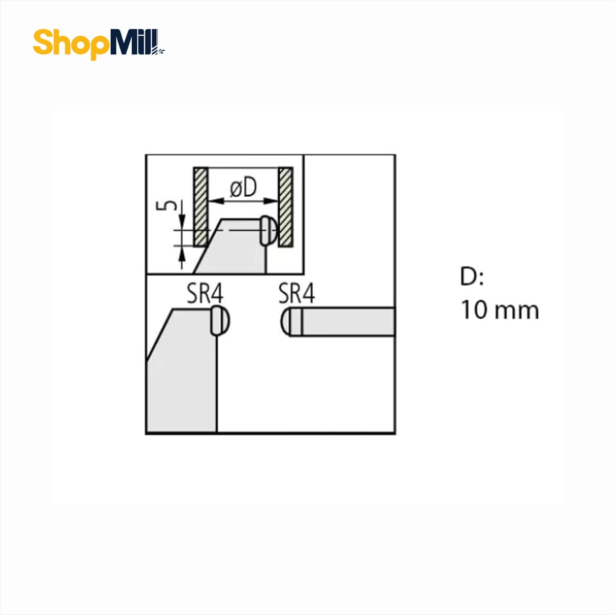 میکرومتر ورنیه میتوتویو (Mitutoyo) فک کروی 25-0 میلی‌متر مدل 215-115 — تصویر ۲