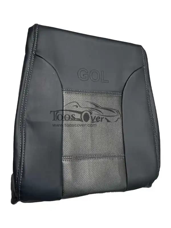 روکش صندلی خودرو فولکس گل چرم طوسی -کد 4139 — تصویر ۲