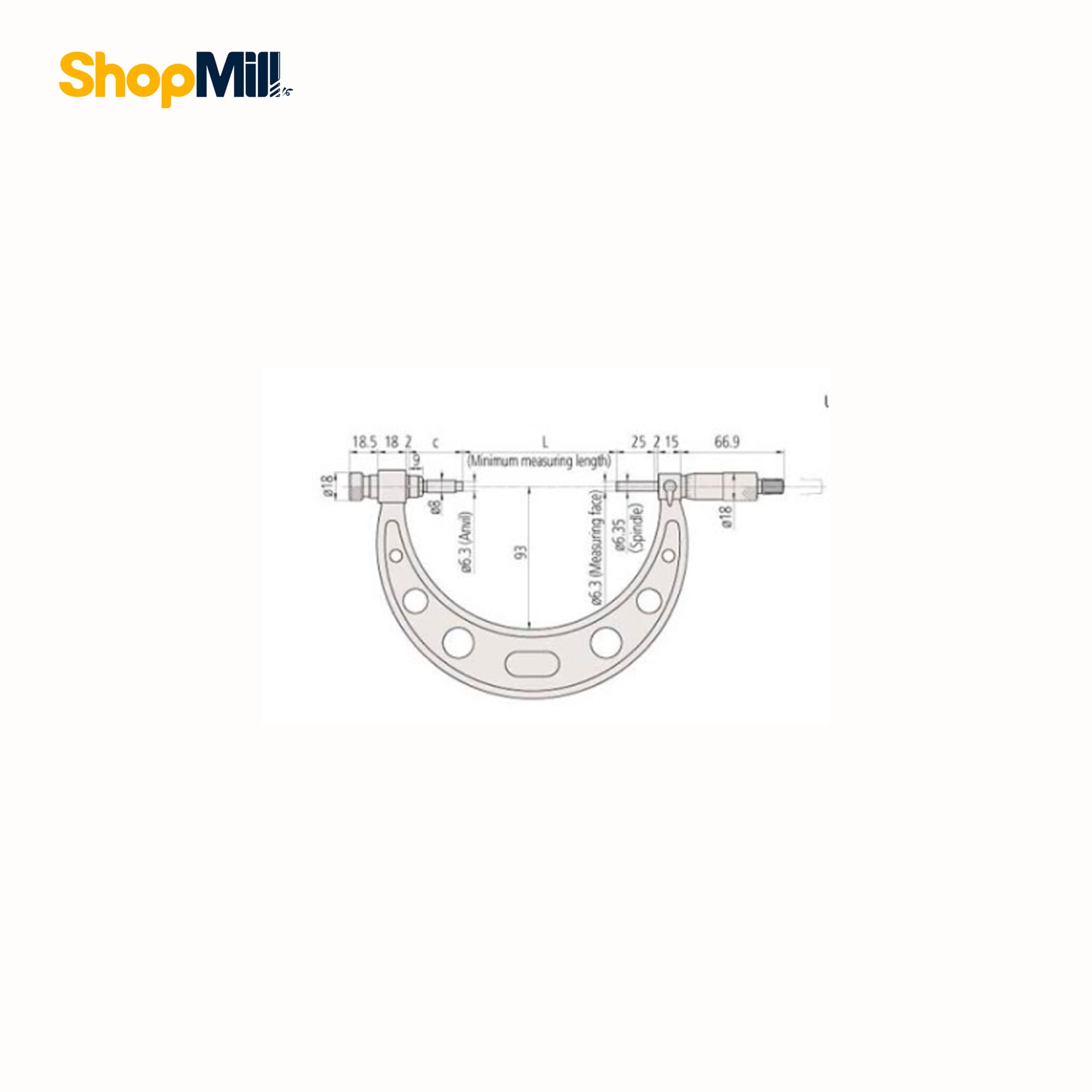 میکرومتر دیجیتال میتوتویو (Mitutoyo) 0-150 میلیمتر IP65 مدل 251-340 — تصویر ۲