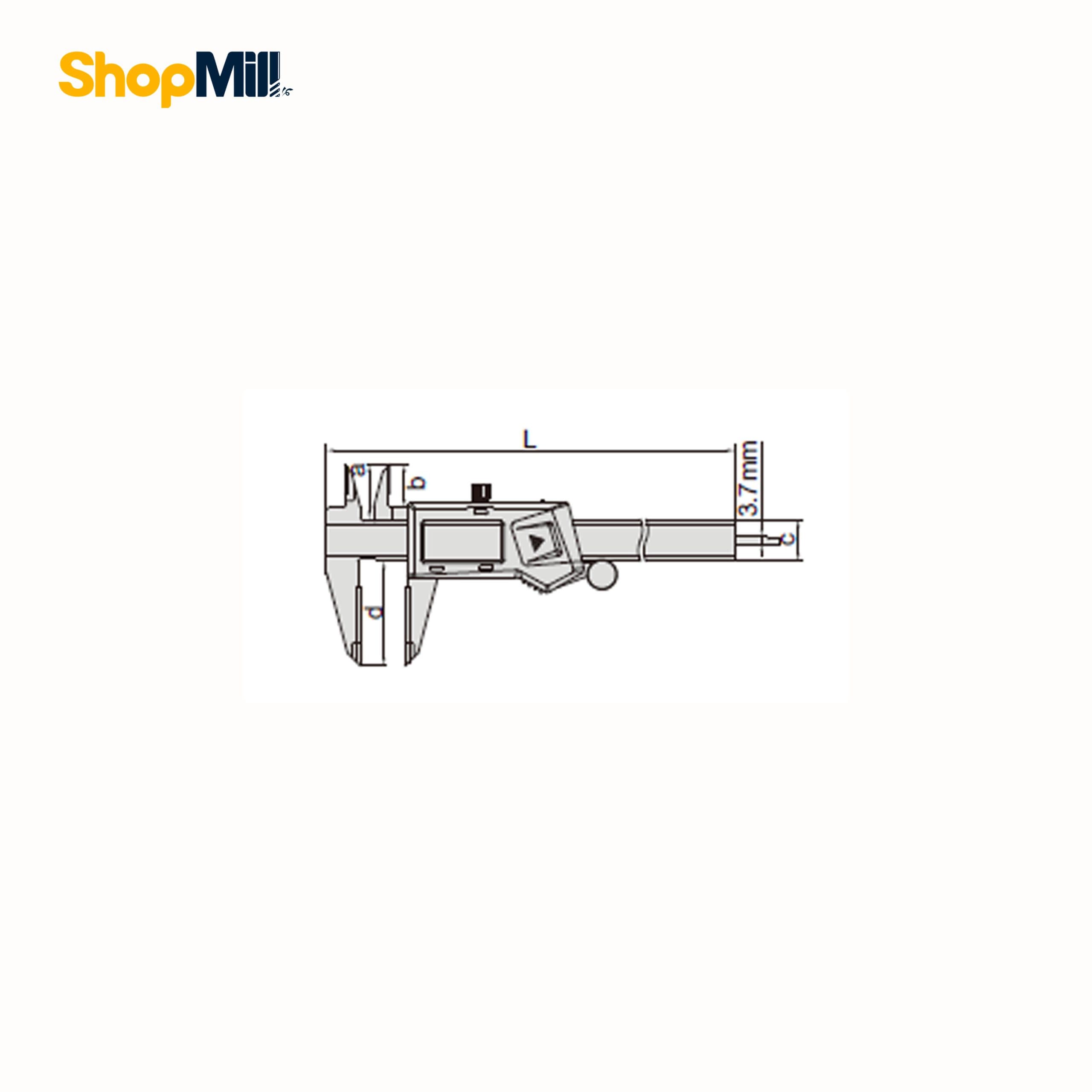 کولیس دیجیتال اینسایز (Insize) 30 سانت با فک الماس مدل 1110-300A — تصویر ۲