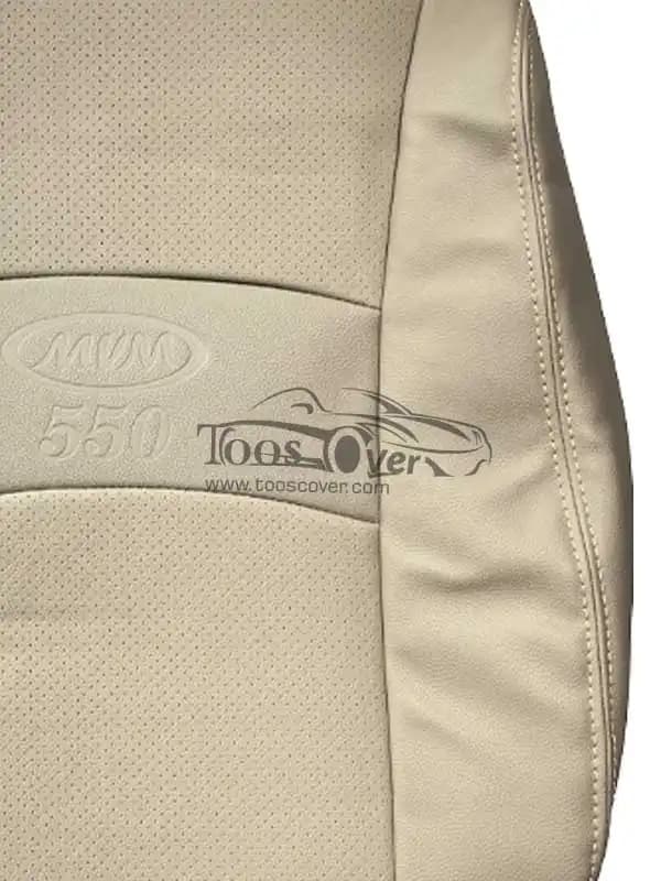 روکش صندلی خودرو ام وی ام 550 چرم کرم استخوانی – کد 4088 — تصویر ۳