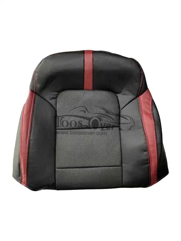 روکش صندلی خودرو ام وی ام ایکس 55 x چرم مشکی قرمز – کد 4078
