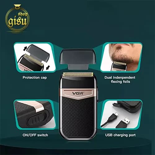ماشین اصلاح موی صورت وی جی آر VGR مدل V-331 — تصویر ۳