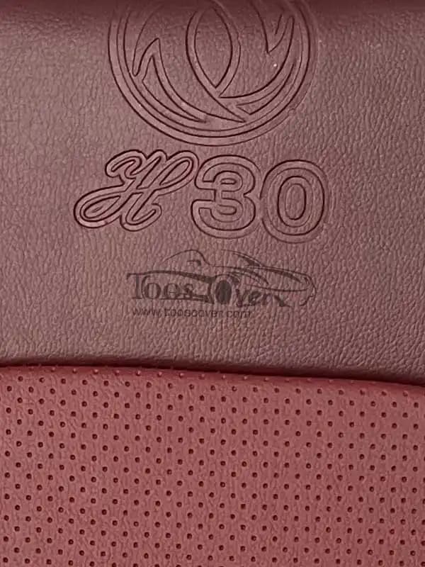 روکش صندلی خودرو دانگ فنگ اچ سی کراس چرم زرشکی – کد 4018 — تصویر ۲