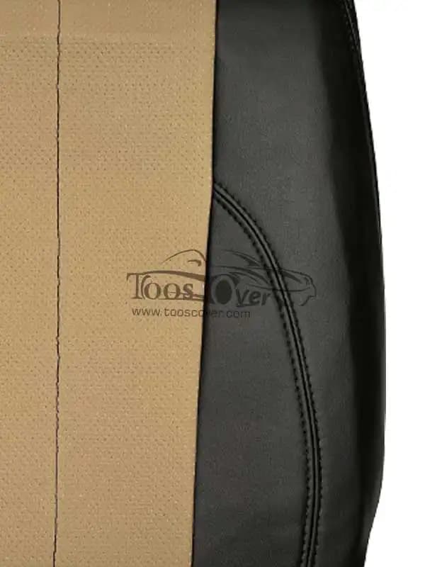 روکش صندلی هیوندا توسان و اسپورتیج 2007 تا 2010 چرم مشکی وسط کرم – کد 4031 — تصویر ۳