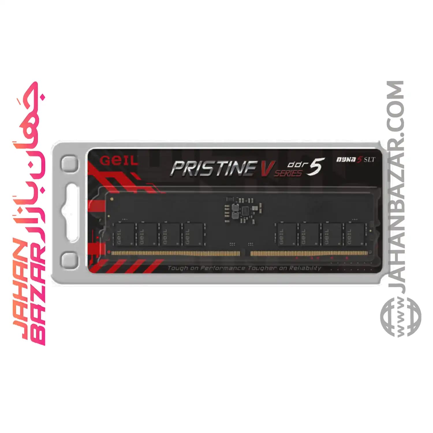 رم دسکتاپ جیل تک کاناله CL38 مدل DDR5 5200 MHz GEIL PRISTINE V ظرفیت 16GB