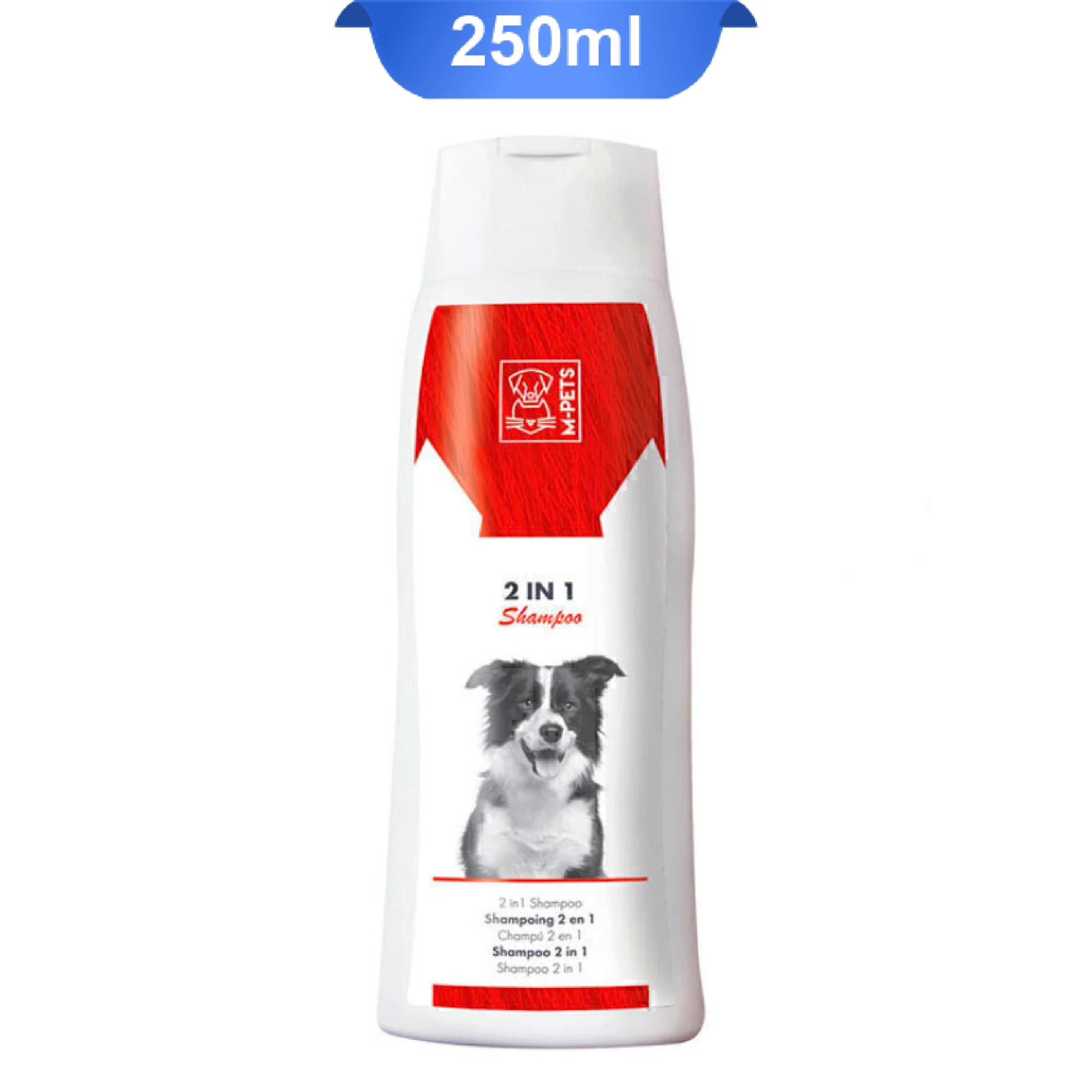 شامپو و نرم کننده سگ ام پت حجم 250 میلی لیتر M-Pets 2IN1 Shampoo