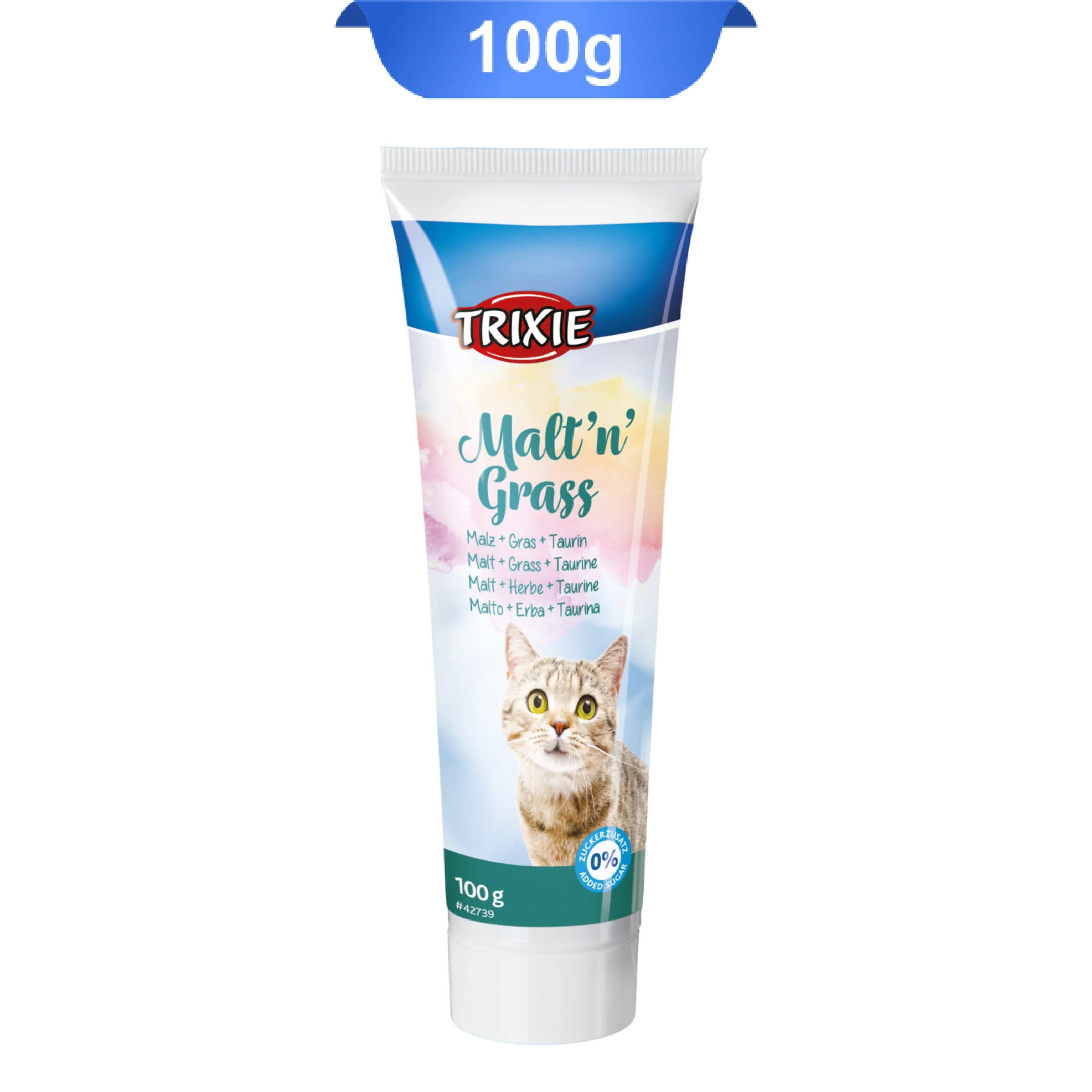 مالت گربه تریکسی طعم علف گربه حاوی تائورین وزن 100 گرم Trixie Malt Grass