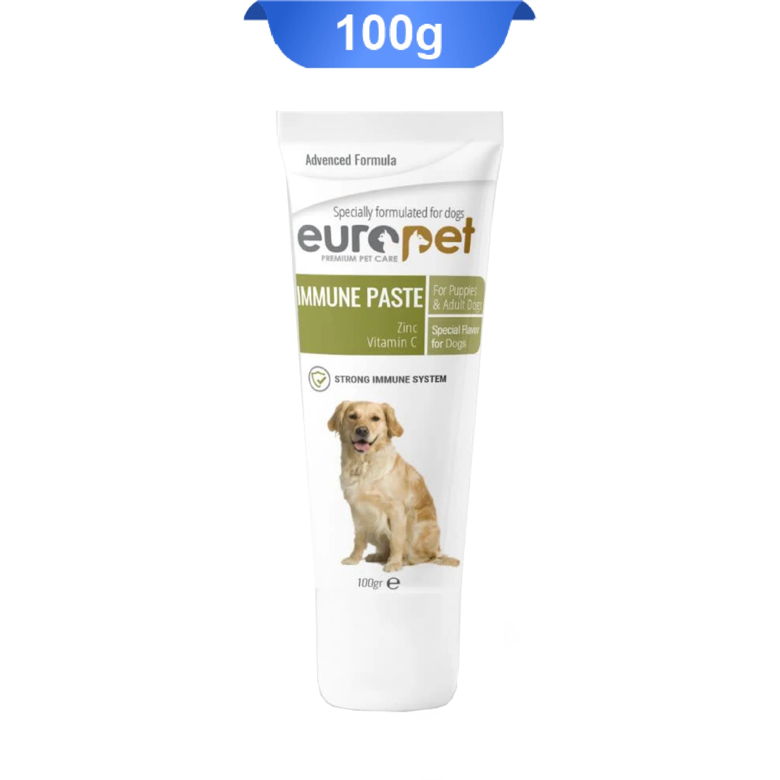 خمیر تقویت سیستم ایمنی سگ یوروپت وزن 100 گرم Europet Immune Paste