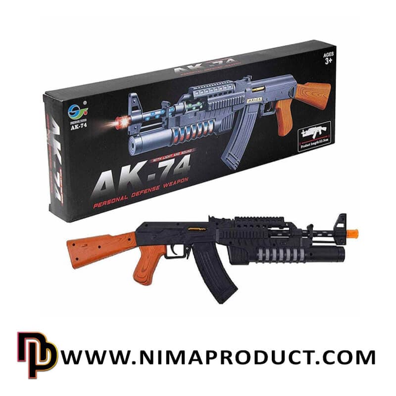 اسباب بازی تفنگ موزیکال AK-47