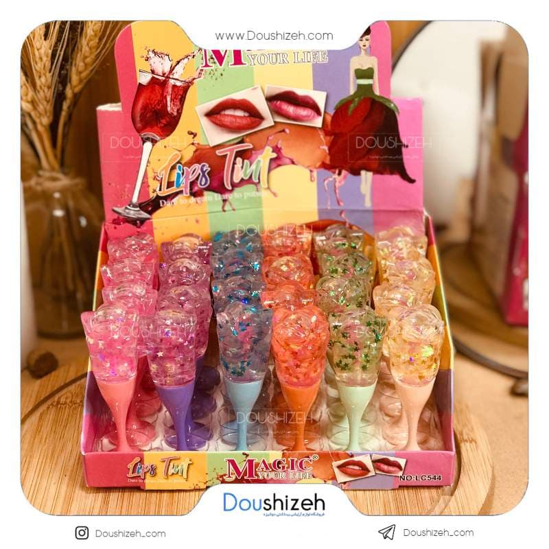 برق لب طرح جام گل مجیک MAGIC — تصویر ۲