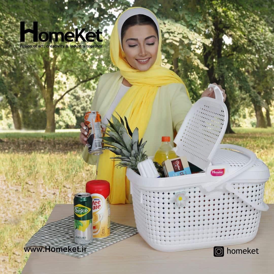 سبد پیک نیک دو درب کوچک مایا