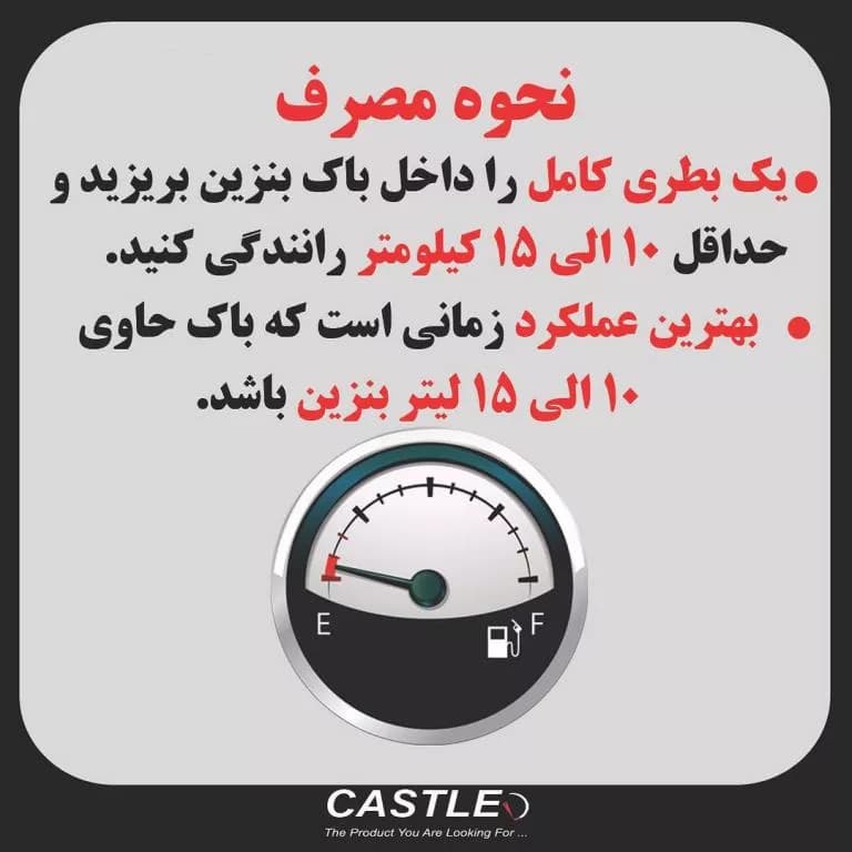 انژکتور شوی خودرو کستل مدل لایت اینجکتور فلاش حجم 500 میلی لیتر — تصویر ۲
