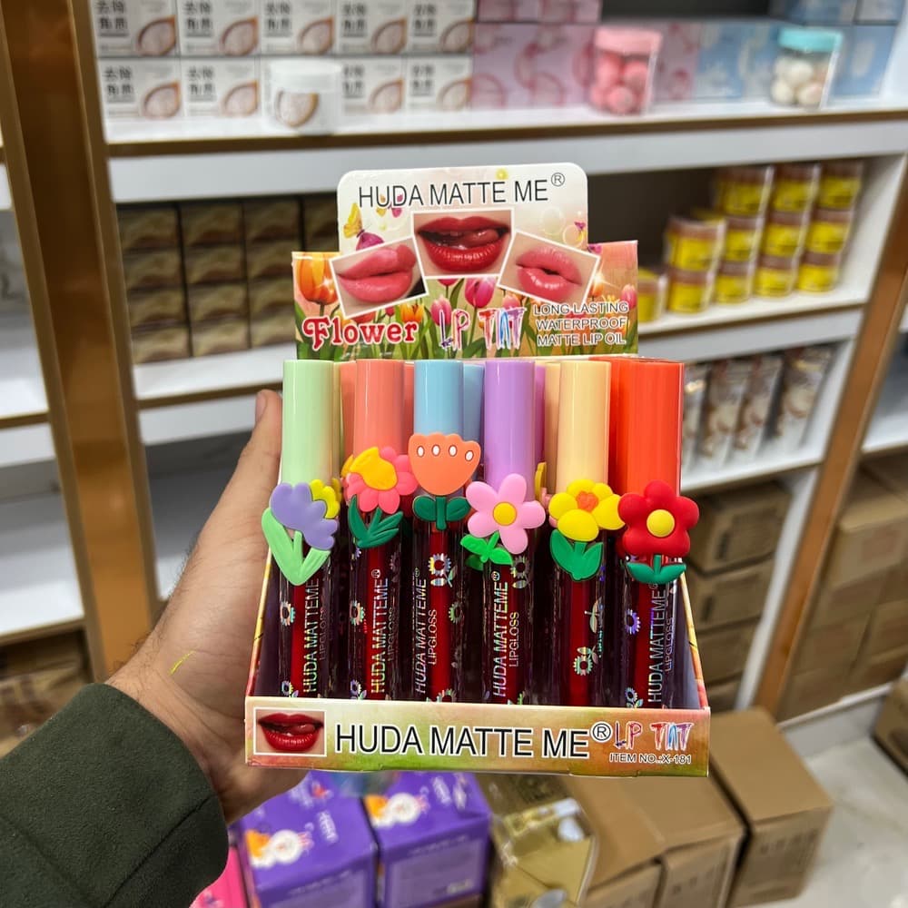تینت لب طرح گل فانتزی HUDA MATTE