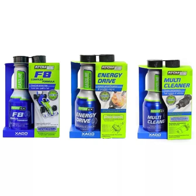 اکتان بوستر و مکمل وسخت و انژکتور شوی اکسادو مدل Multi F8 حجم 250 میلی لیتر بسته 3 عددی