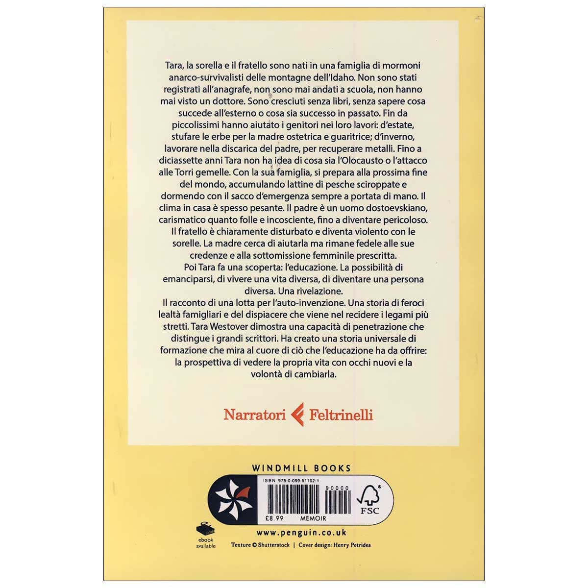 رمان ایتالیایی leducazione By Tara Westover — تصویر ۲