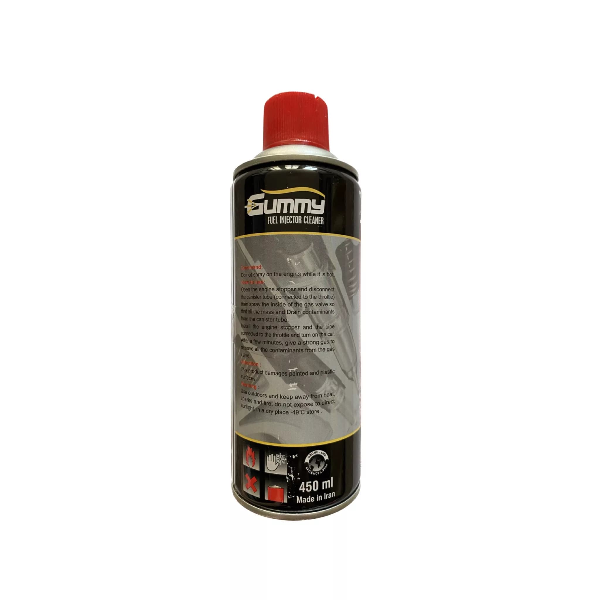 اسپری انژکتور شوی گامی مدل cleaner حجم 450 میلی لیتر — تصویر ۲
