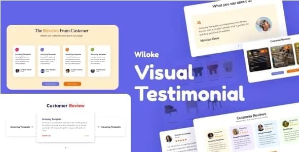 دانلود افزونه وردپرس Wiloke Visual Testimonial برای المنتور