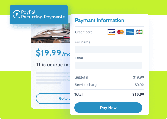 دانلود افزونه وردپرس ادآن PayPal Recurring Payments برای جت فرم بیلدر