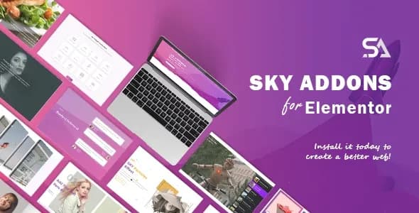 دانلود افزونه وردپرس Sky Addons برای المنتور