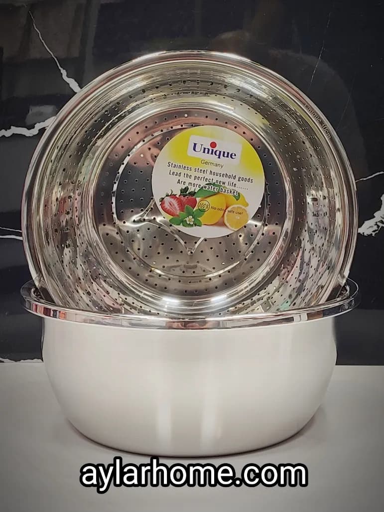 ست آبکش لگن استیل — تصویر ۶