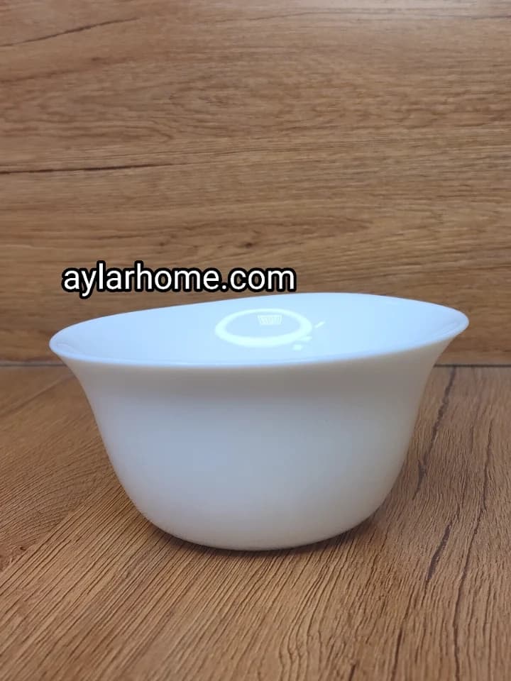 پیاله سوپ خوری مربعی شکل سفید ساده — تصویر ۳